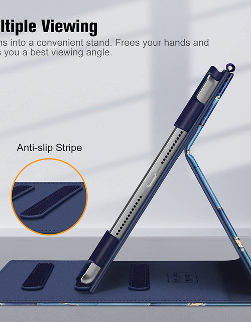 Load image into Gallery viewer, Case for Ipad 9Th / 8Th / 7Th Generation (2021/2020/2019) 10.2 Inch - [Corner Protection] Multi-Angle Viewing Stand Cover with Pocket &amp; Pencil Holder, Auto Wake Sleep, Ocean Marble
