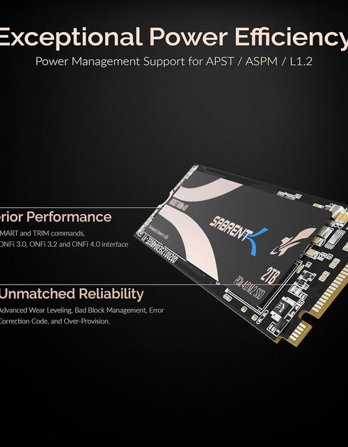 Load image into Gallery viewer, 2TB Rocket Nvme Pcie 4.0 M.2 2280 Internal SSD Maximum Performance Solid State Drive (Latest Version) (Sb-Rocket-Nvme4-2Tb).
