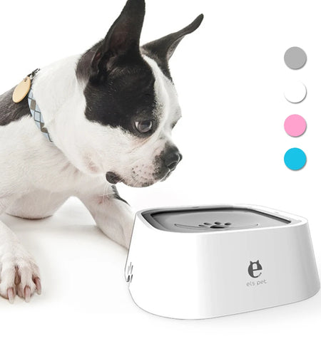 1.5L Dog ABS Plastic Drinking Water Floating Bowl Non-Wetting Mouth Cat Bowl without Spill Drinking Water Dispenser Dog Bowl