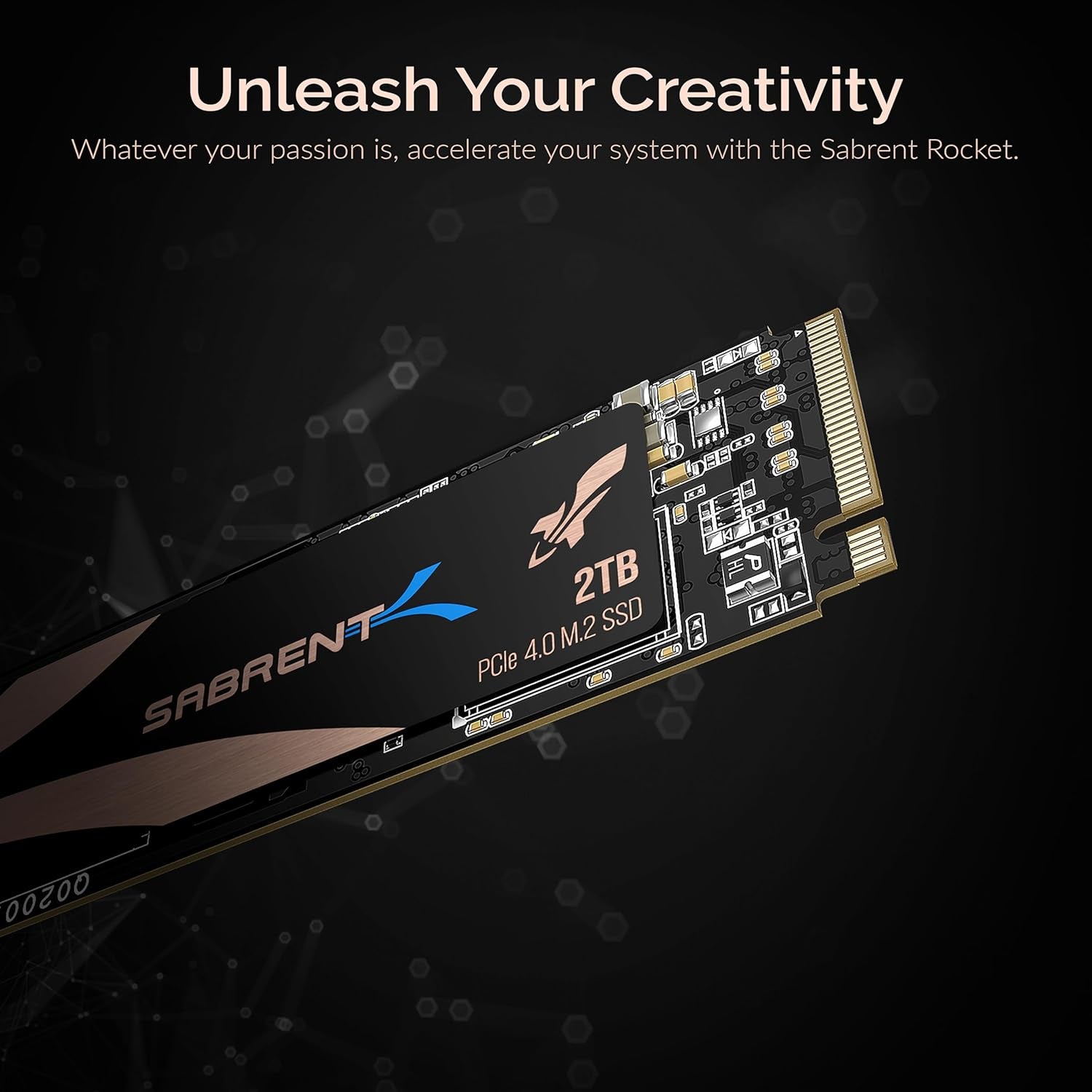 2TB Rocket Nvme Pcie 4.0 M.2 2280 Internal SSD Maximum Performance Solid State Drive (Latest Version) (Sb-Rocket-Nvme4-2Tb).
