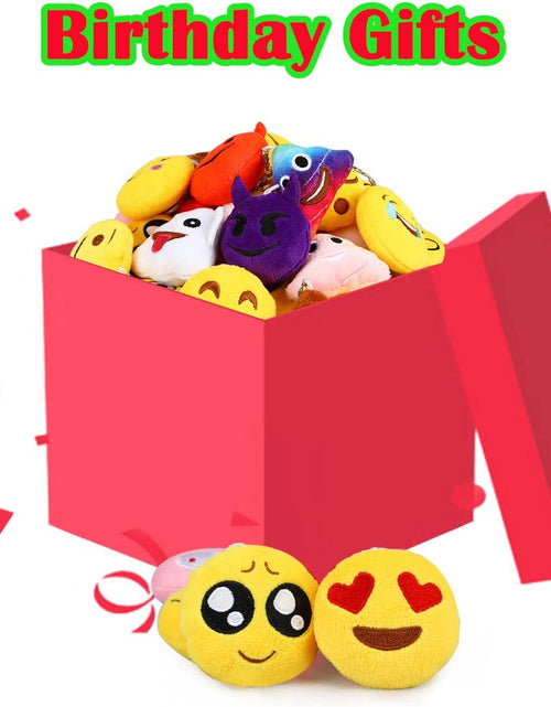 Load image into Gallery viewer, Emoticon Keychains, Mini Emoticon Plush Party Favors for Valentine' S Day Gifts Birthday Party Supplies, Carnival Prizes for Kids Treasure Box Bulk Toy Assortment 2" Set of 30
