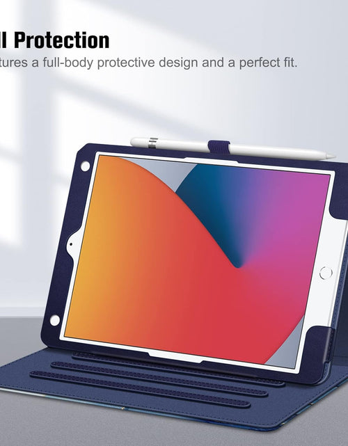 Load image into Gallery viewer, Case for Ipad 9Th / 8Th / 7Th Generation (2021/2020/2019) 10.2 Inch - [Corner Protection] Multi-Angle Viewing Stand Cover with Pocket &amp; Pencil Holder, Auto Wake Sleep, Ocean Marble
